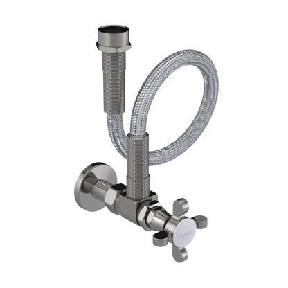 Rubinet Exposed Supply Kit (classic) x2 Polished Nickel