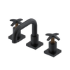Rubinet Widespread Lav. Set. with Genesis spout (less drain) Matt Black