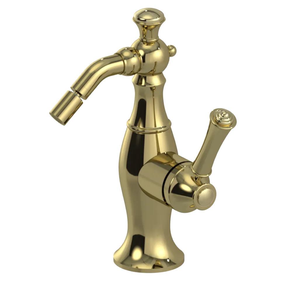 Rubinet Single Control Bidet Fitting (less drain) Natural Brass