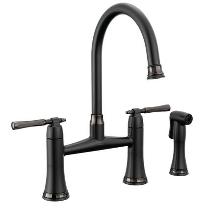 Brizo Bridge Kitchen Faucet With Side Sprayer