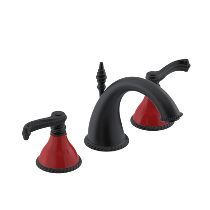 Rubinet Widespread Lav. Set. (less drain) Matt Black