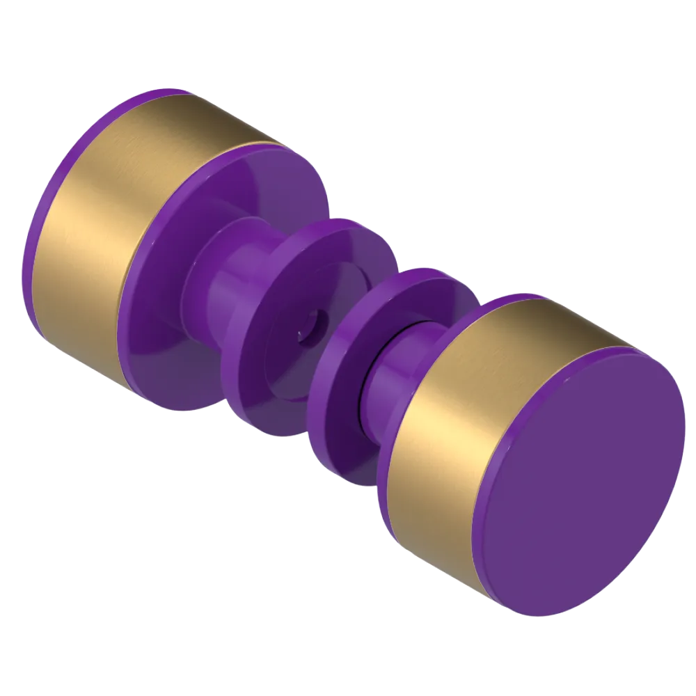 Rubinet Shower Door Knob (set) Purple Haze