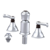 Rubinet Bidet Fitting with Spray, Diverter, and Vacum Breaker (Less Drain) Satin Chrome