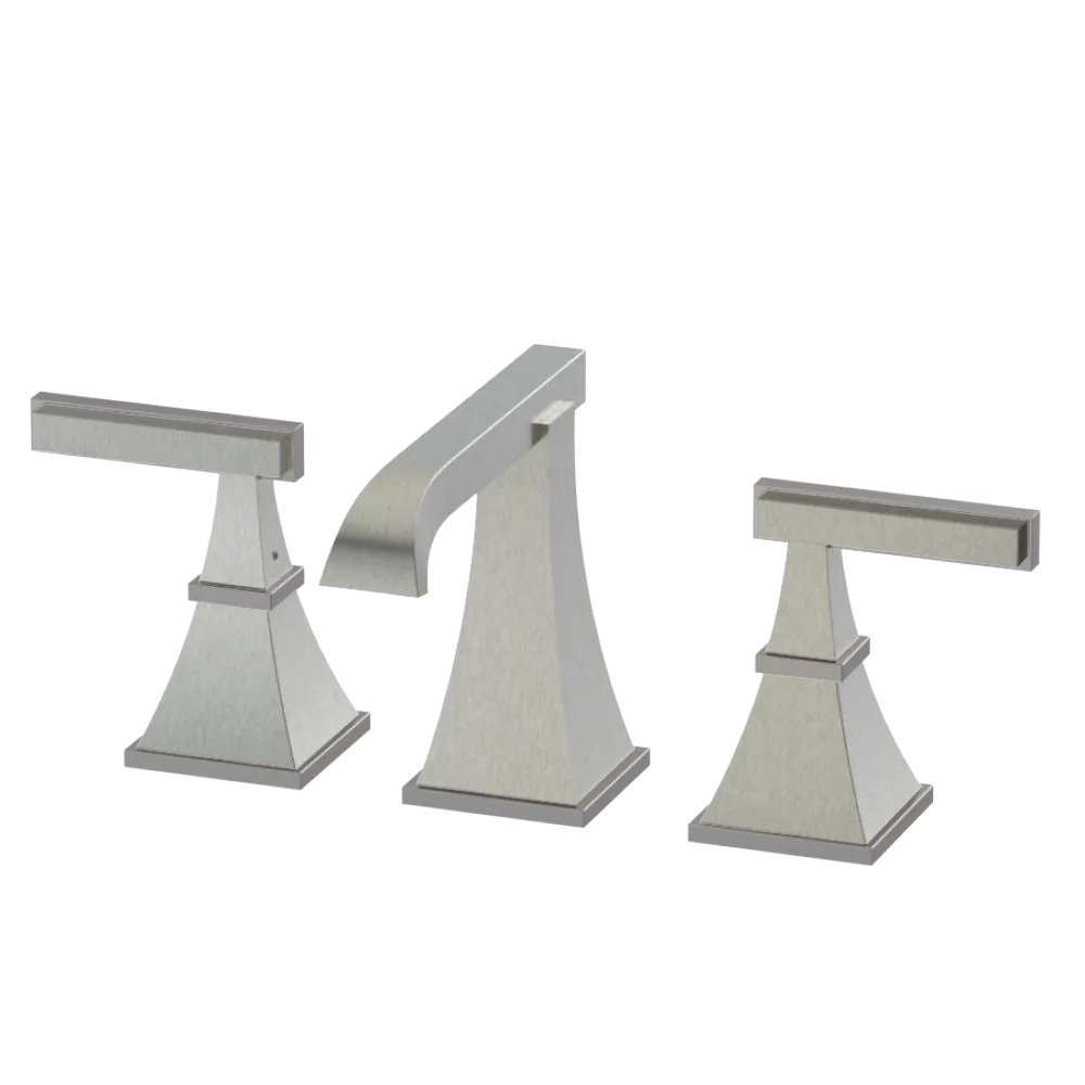 Rubinet Widespread Lav. Set. (less drain) Satin Nickel
