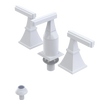 Rubinet Bidet Fitting with Spray, Diverter, and Vacum Breaker (Less Drain) White
