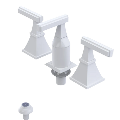 Rubinet Bidet Fitting with Spray, Diverter, and Vacum Breaker (Less Drain) White