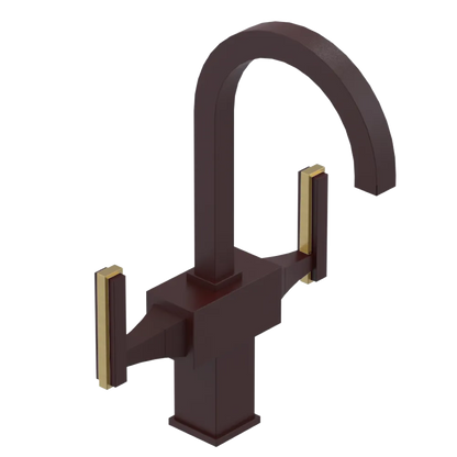 Rubinet Single Hole Dual Handle Lav. Set. (less drain) Bordeaux