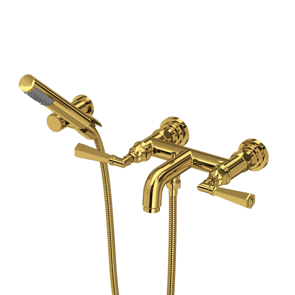 ROHL San Giovanni Wall Mount Exposed Tub Filler With Handshower