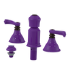 Rubinet Bidet Fitting with Spray, Diverter, and Vacum Breaker (Less Drain) Purple Haze