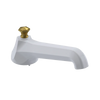 Rubinet Tub Filler Spout Deck Mount White
