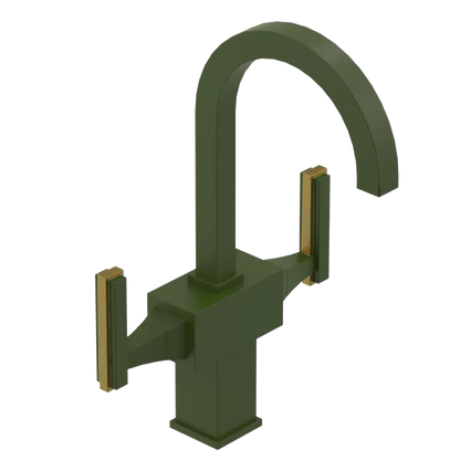 Rubinet Single Hole Dual Handle Lav. Set. (less drain) Green Envy