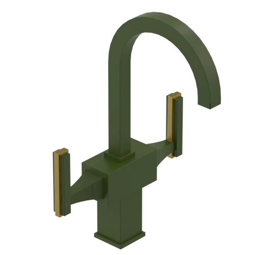 Rubinet Single Hole Dual Handle Lav. Set. (less drain) Green Envy