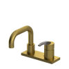 Rubinet 4" Centre Single Control Lav. Set. with Genesis spout (less drain) Antique Brass Matt