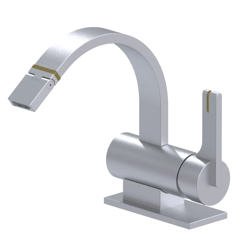Rubinet Single Control Bidet Fitting (less drain) Satin Chrome