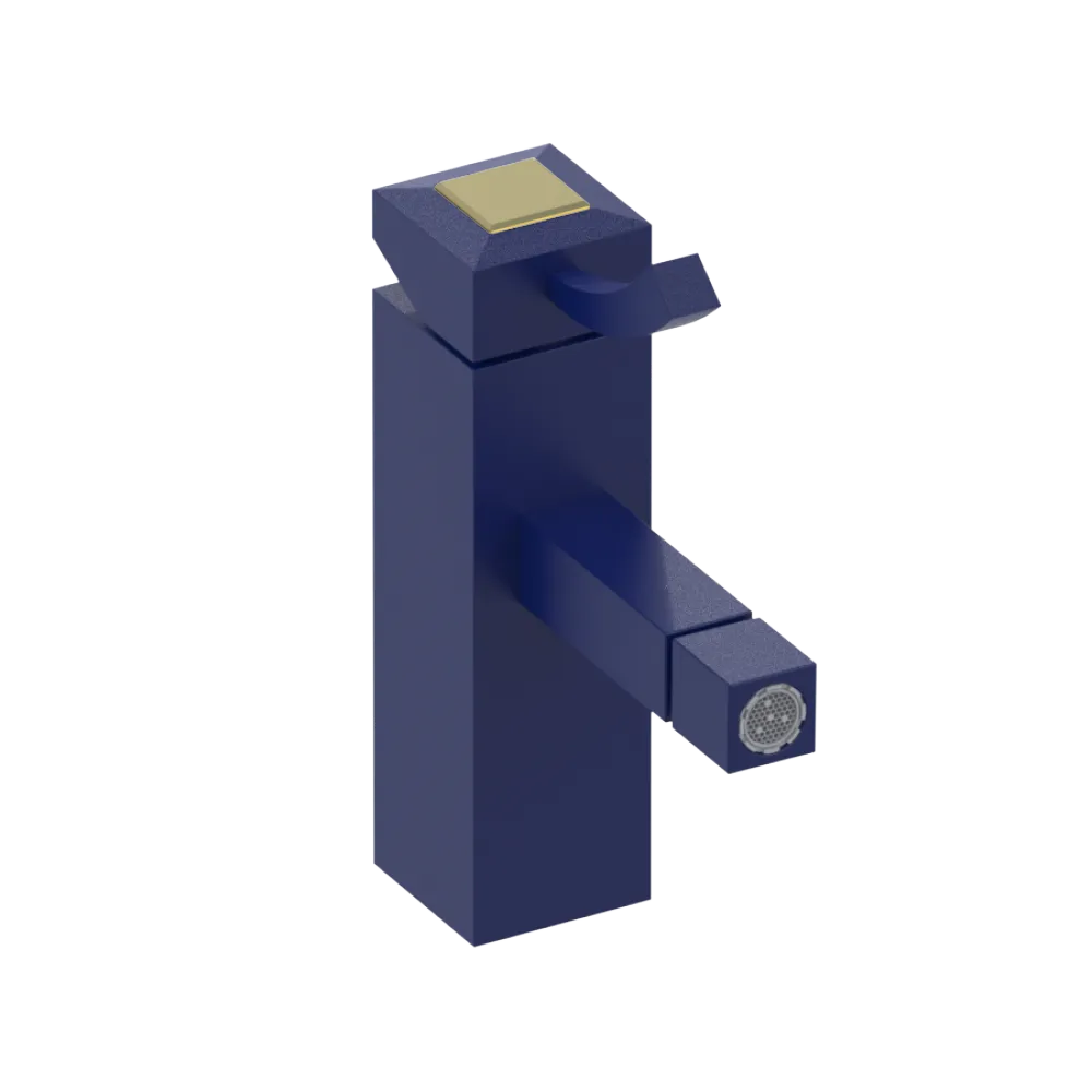 Rubinet Single Control Bidet Fitting (less drain) Midnight Blue