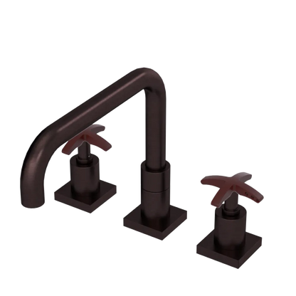 Rubinet Widespread Kitchen Set with Genesis Spout Oil Rubbed Bronze