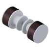 Rubinet Shower Door Knob (set) Matt White