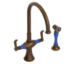 Rubinet Two Handle Single Hole Kitchen Set with Hand Spray Oil Rubbed Bronze