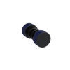 Rubinet Shower Door Knob (set) Matt Black