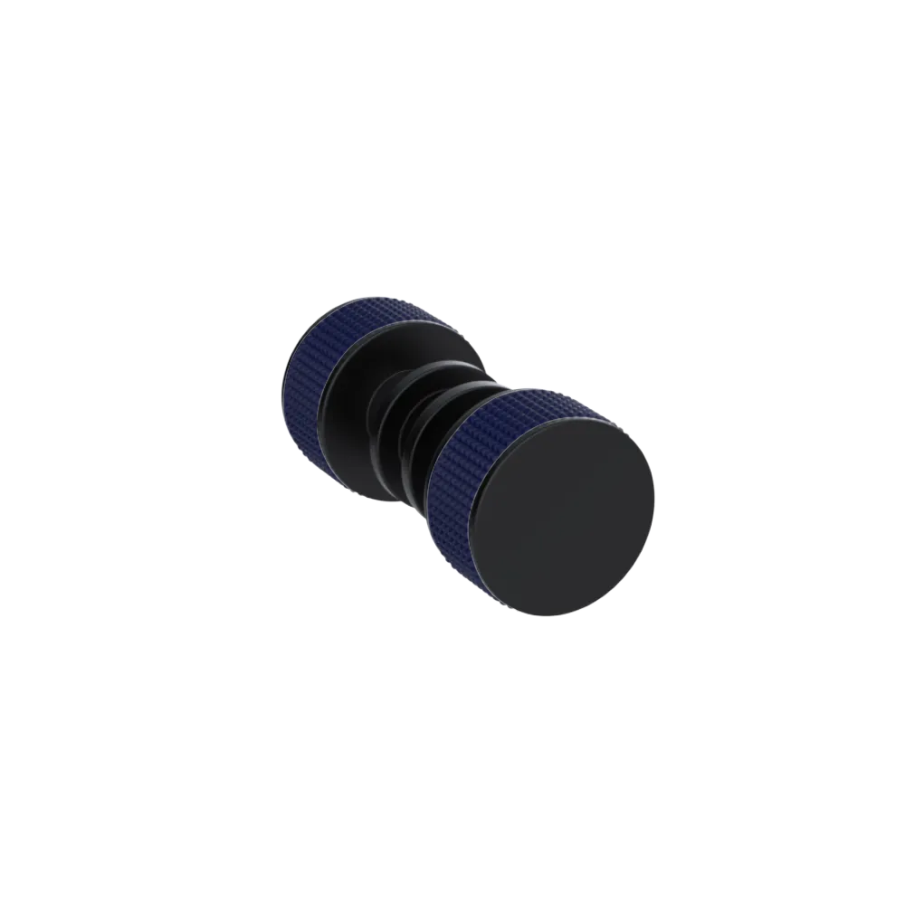 Rubinet Shower Door Knob (set) Matt Black