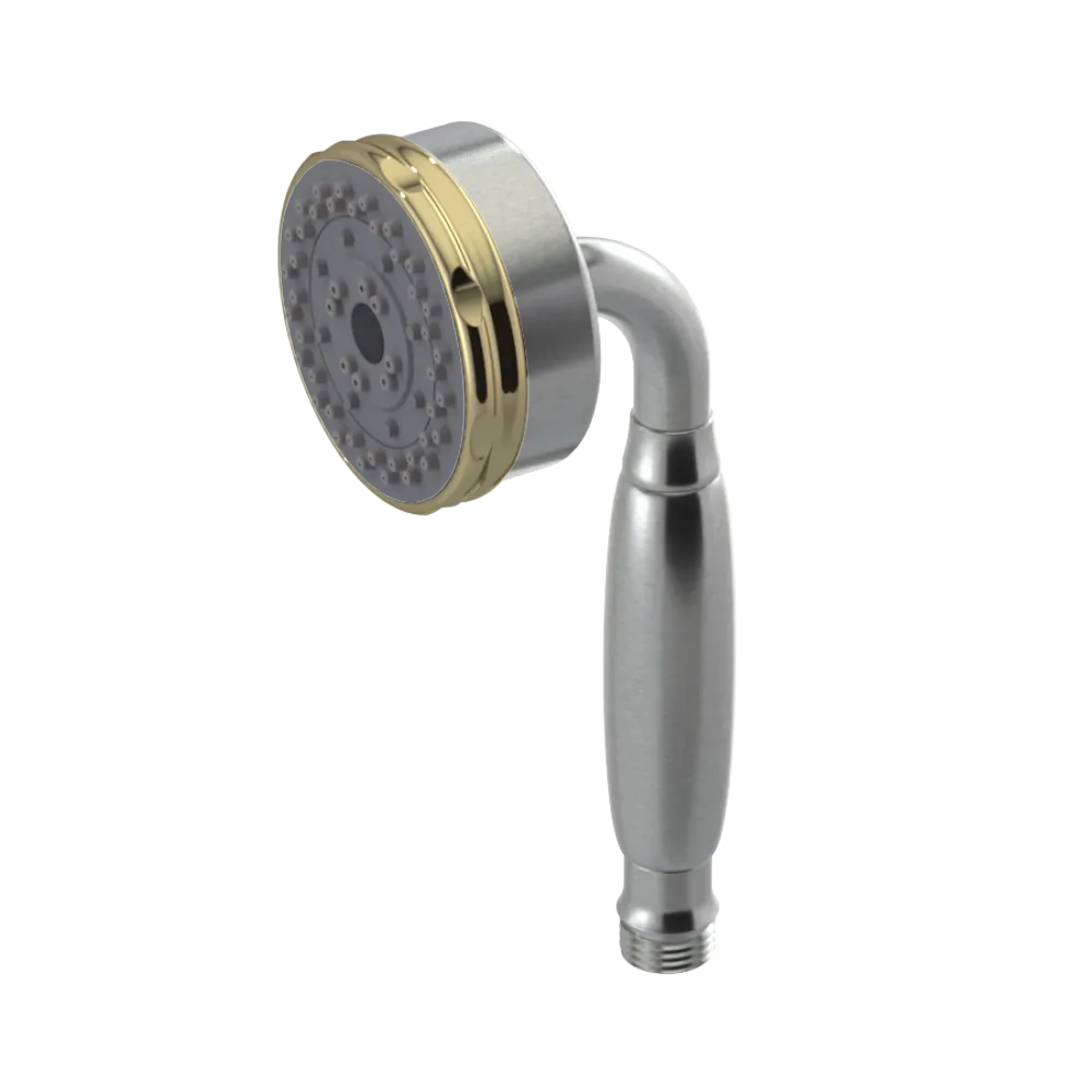 Rubinet 3 Function Hand Held Shower Only Satin Nickel