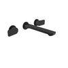 Baril Two handles wall-mounted lavatory faucet, drain not included