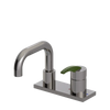 Rubinet 4" Centre Single Control Lav. Set. with Genesis spout (less drain) Polished Nickel
