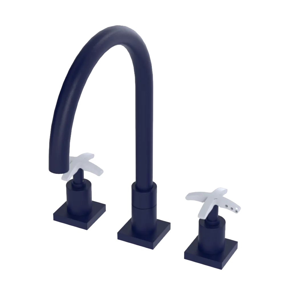 Rubinet Widespread Kitchen Set Midnight Blue