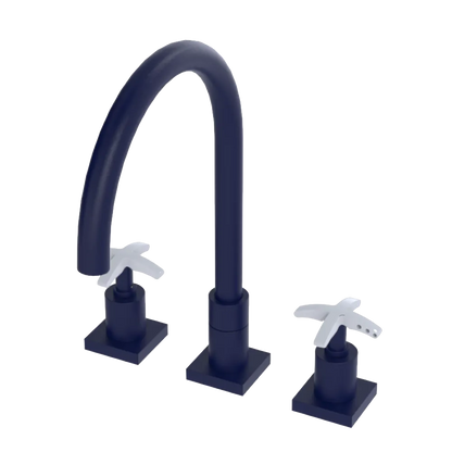 Rubinet Widespread Kitchen Set Midnight Blue
