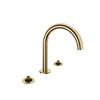 Baril 8" c/c lavatory faucet (without handle), drain included