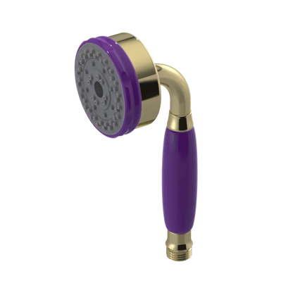 Rubinet 3 Function Hand Held Shower Only Natural Brass