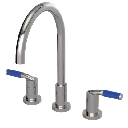 Rubinet Widespread Kitchen Set Polished Nickel