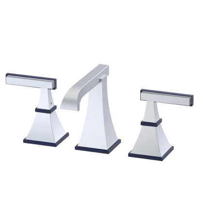 Rubinet Widespread Lav. Set. (less drain) Satin Chrome