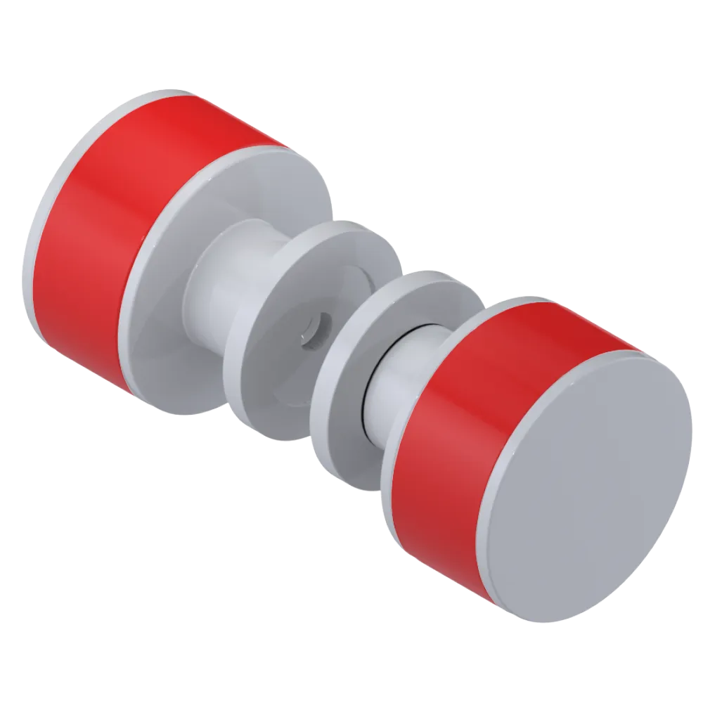 Rubinet Shower Door Knob (set) White