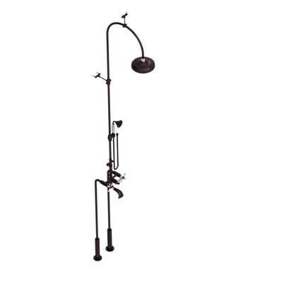 Rubinet Floor Mount Tub & Shower with hand held shower Oil Rubbed Bronze