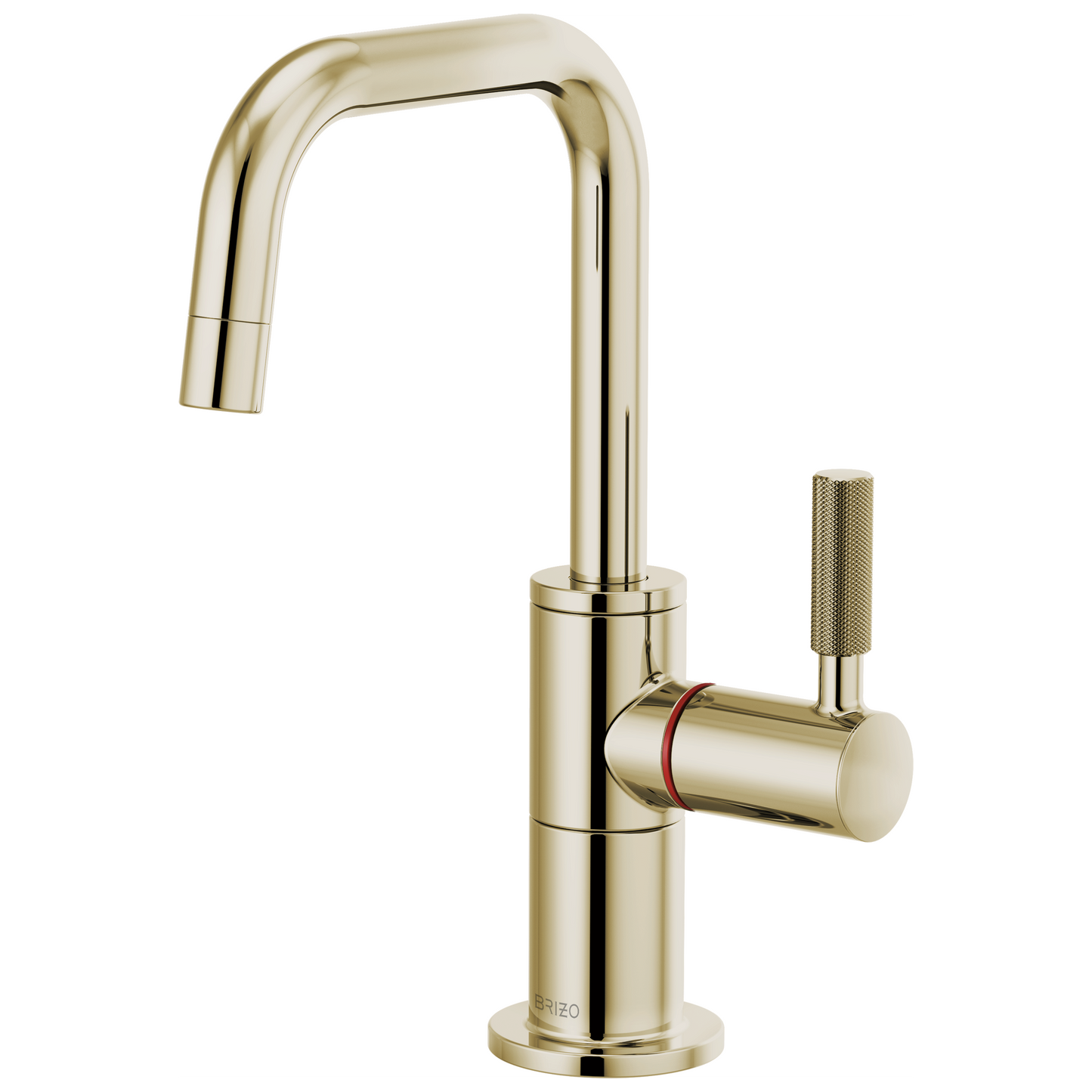 Brizo Instant Hot Faucet With Square Spout And Knurled Handle