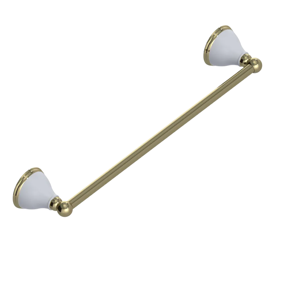 Rubinet Towel Bar 18" Natural Brass