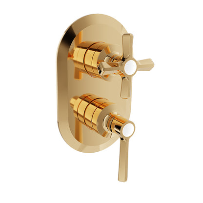 Baril Complete pressure balanced shower control valve with 2-way diverter