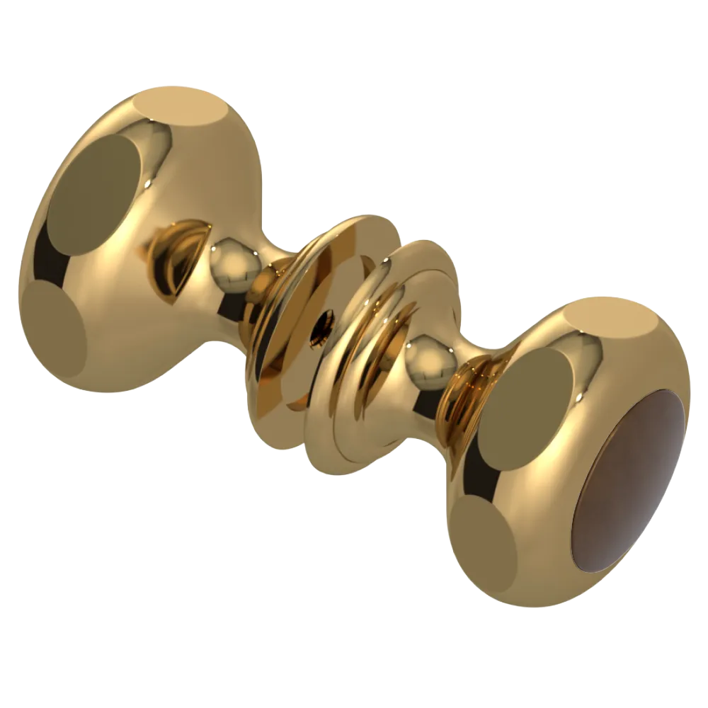 Rubinet Shower Door Knob (set) Gold