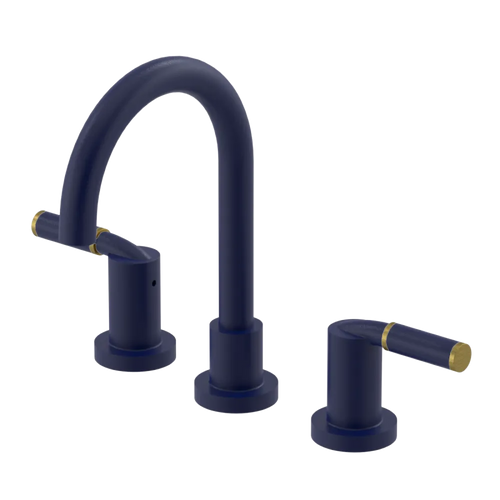 Rubinet Widespread Lav set (less drain) Midnight Blue