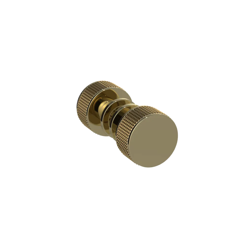 Rubinet Shower Door Knob (set) Natural Brass