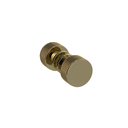 Rubinet Shower Door Knob (set) Natural Brass