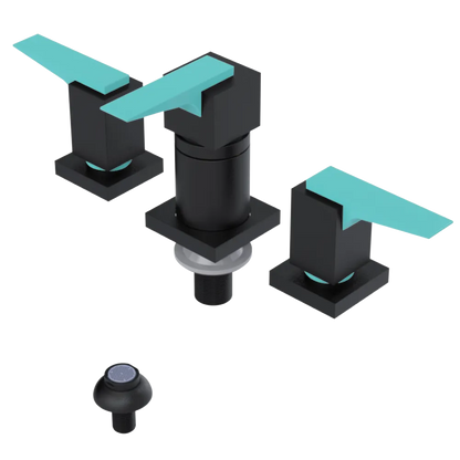 Rubinet Bidet Fitting with Spray, Diverter, and Vacuum Breaker (less drain) Matt Black