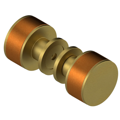 Rubinet Shower Door Knob (set) Antique Brass Matt