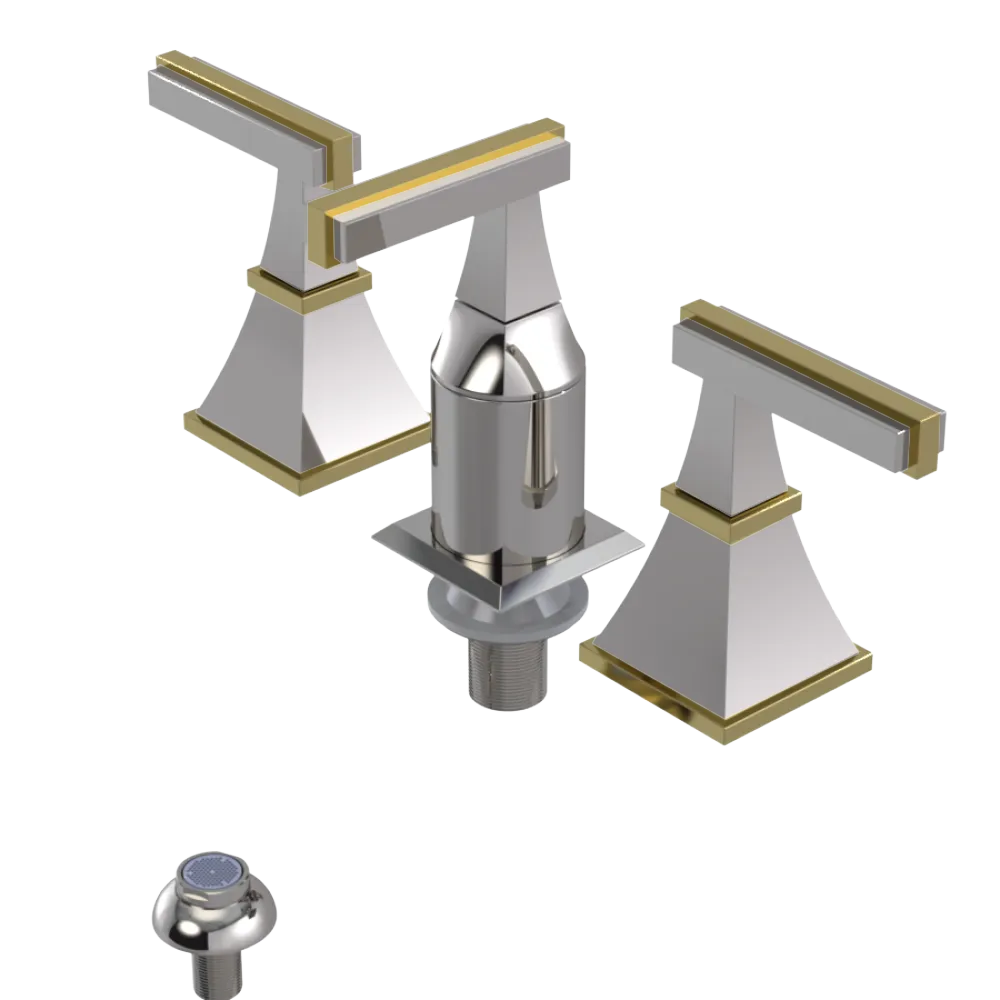 Rubinet Bidet Fitting with Spray, Diverter, and Vacum Breaker (Less Drain) Polished Nickel