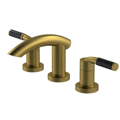 Rubinet Widespread Lav. Set. (less drain) Antique Brass Matt