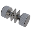 Rubinet Shower Door Knob (set) Polished Nickel