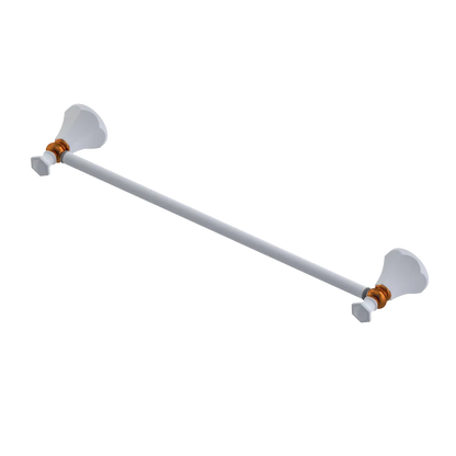 Rubinet Towel Bar 18" Matt White