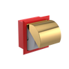 Rubinet RECESSED TOILET PAPER HOLDER Red