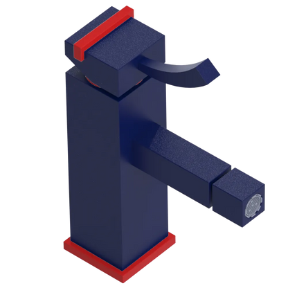 Rubinet Single Control Bidet Fitting (less drain) Midnight Blue